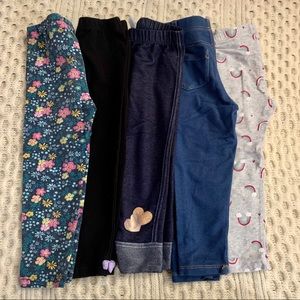 3t toddler girls leggings lot